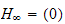 $H_{\infty }=(0)$